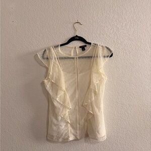 Cream Sheer Top